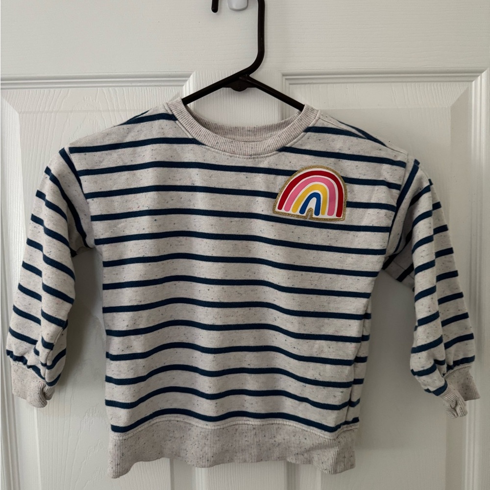 Old Navy Striped Rainbow Kids Sweatshirt